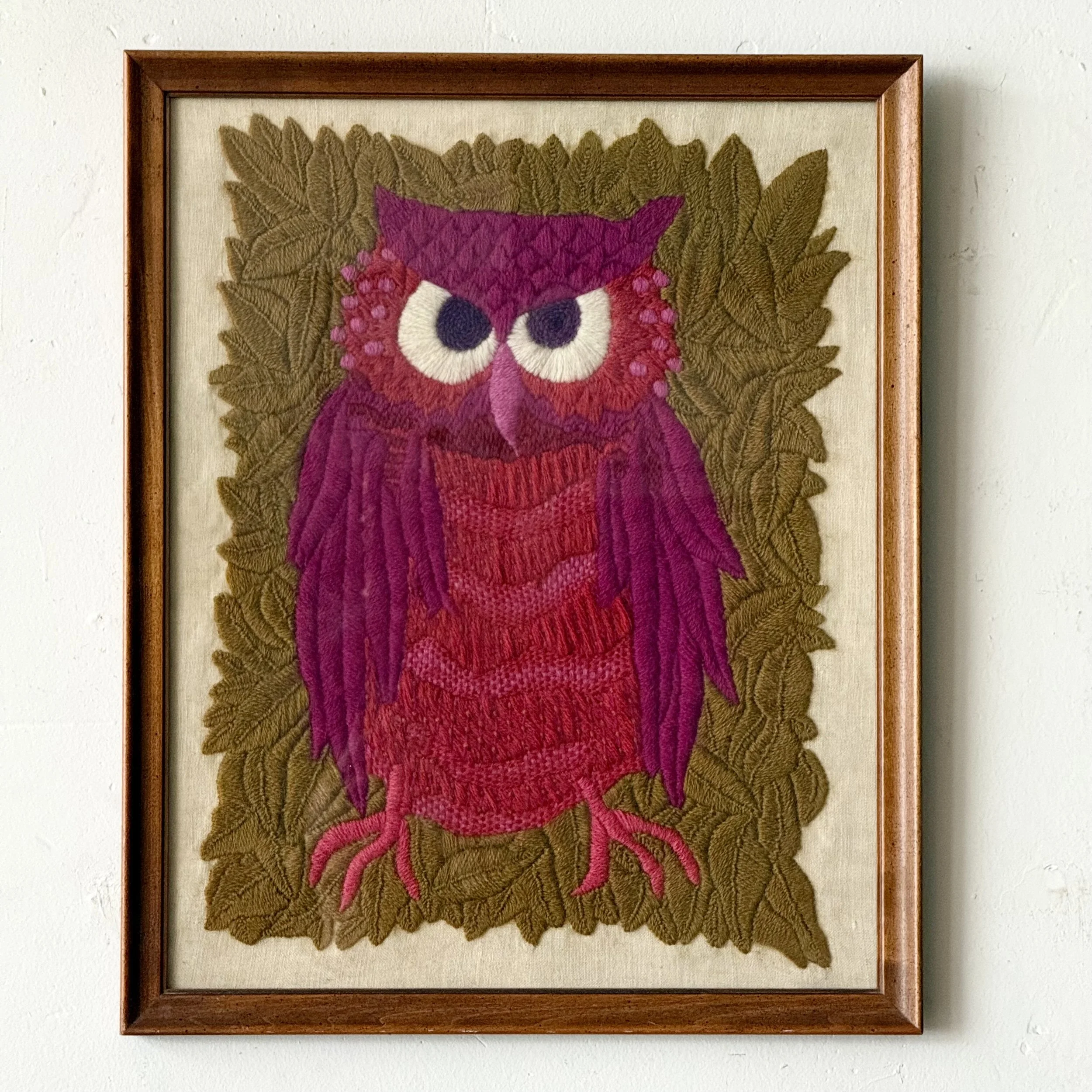 1970’s Framed Crewel Oil