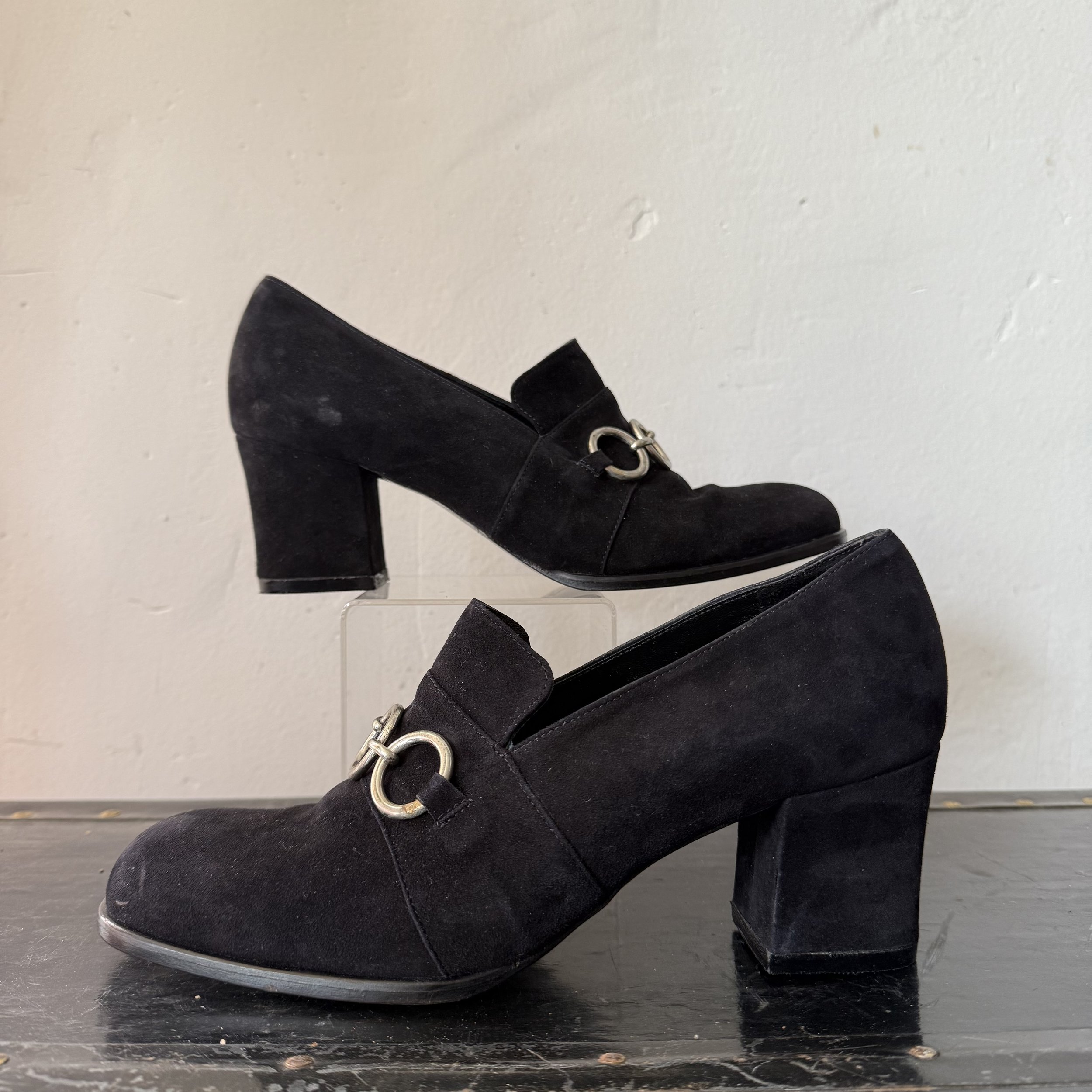 Vintage Espace Suede Loafers • 8N