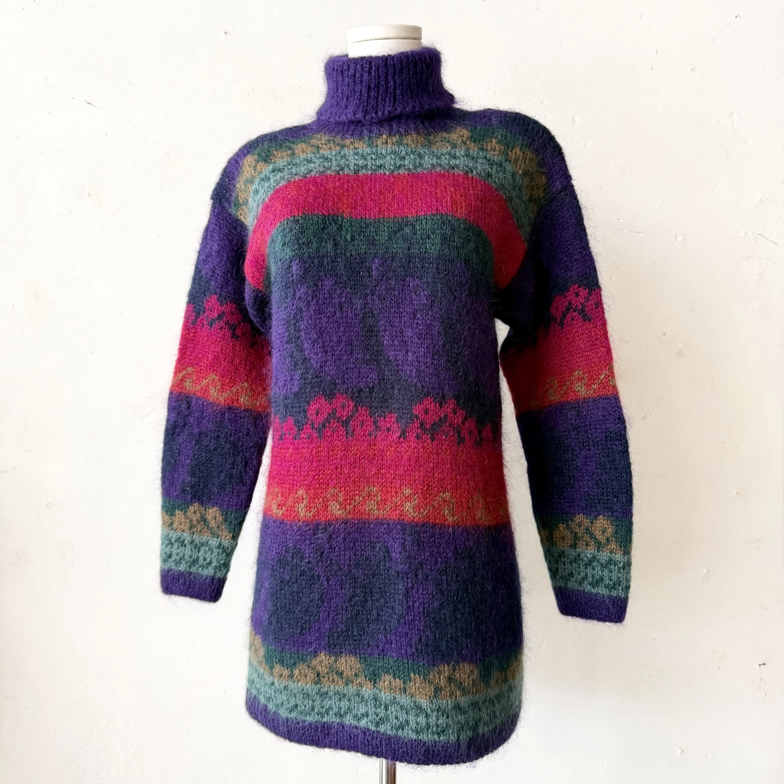 1990’s Mohair Blend Turtleneck Sweater • S