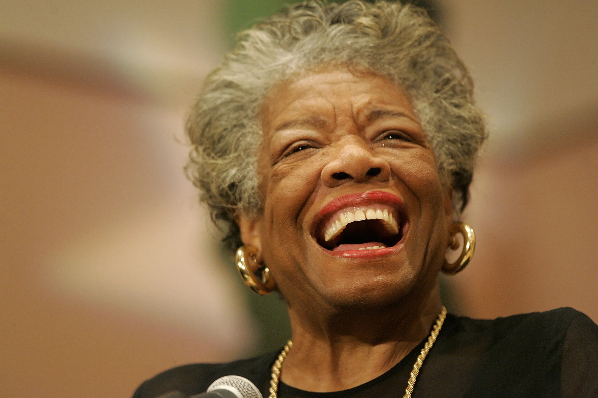 Image of Maya Angelou laughing