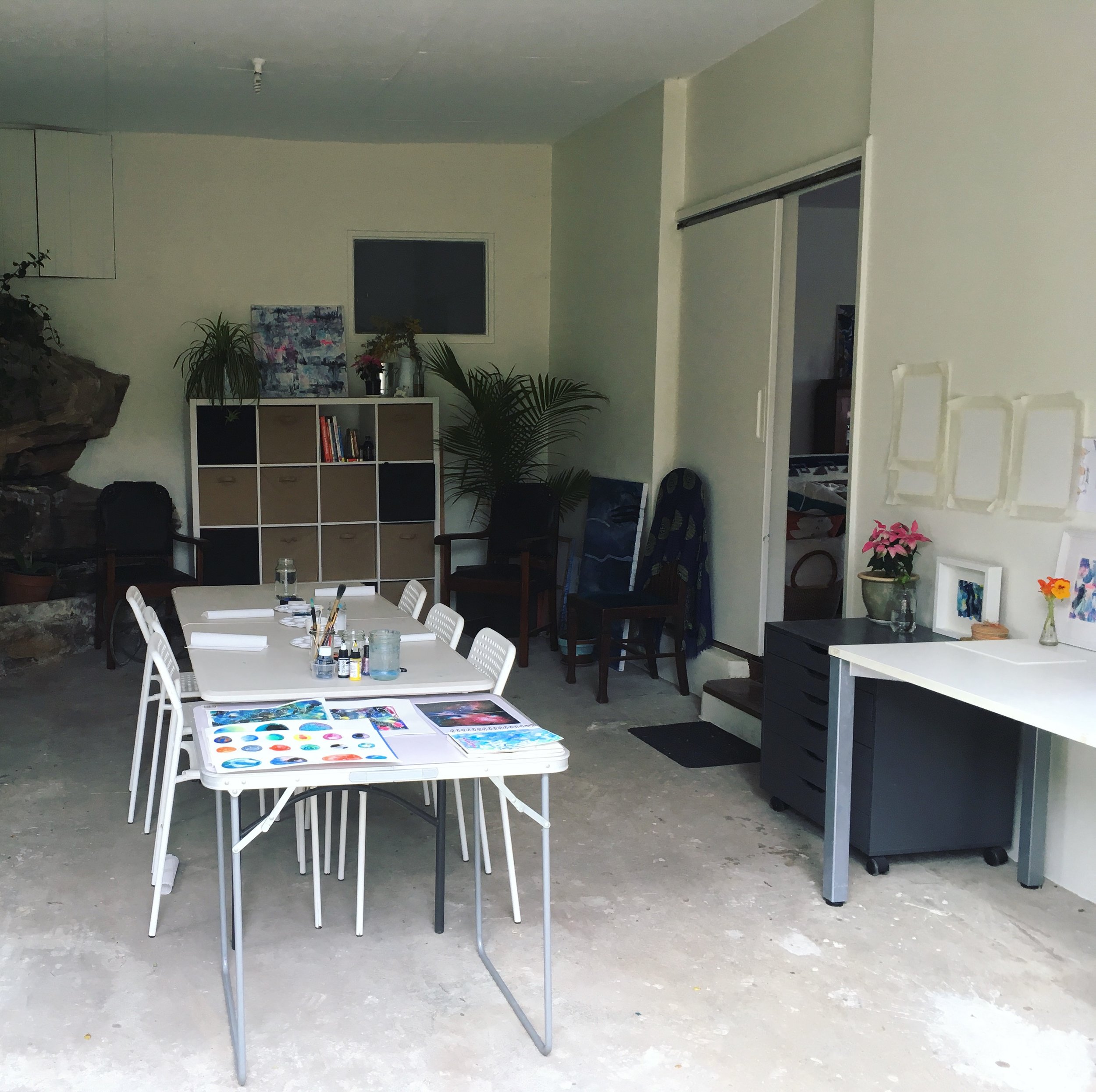 Pretty stoked with what I've managed to do with this space since moving in! It's been a lot of fun and it's SO AWESOME to have a space dedicated to creating!!! I am a lucky girl. 