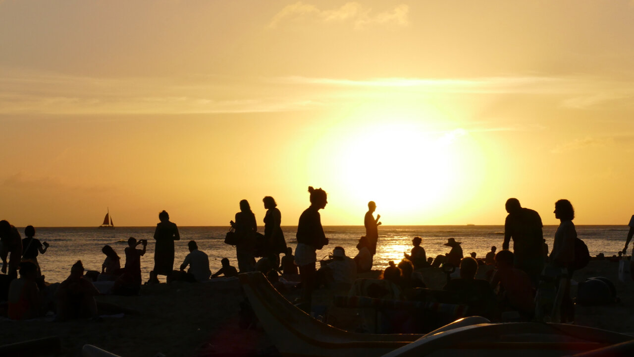 Waikiki Beach sunset - day 1