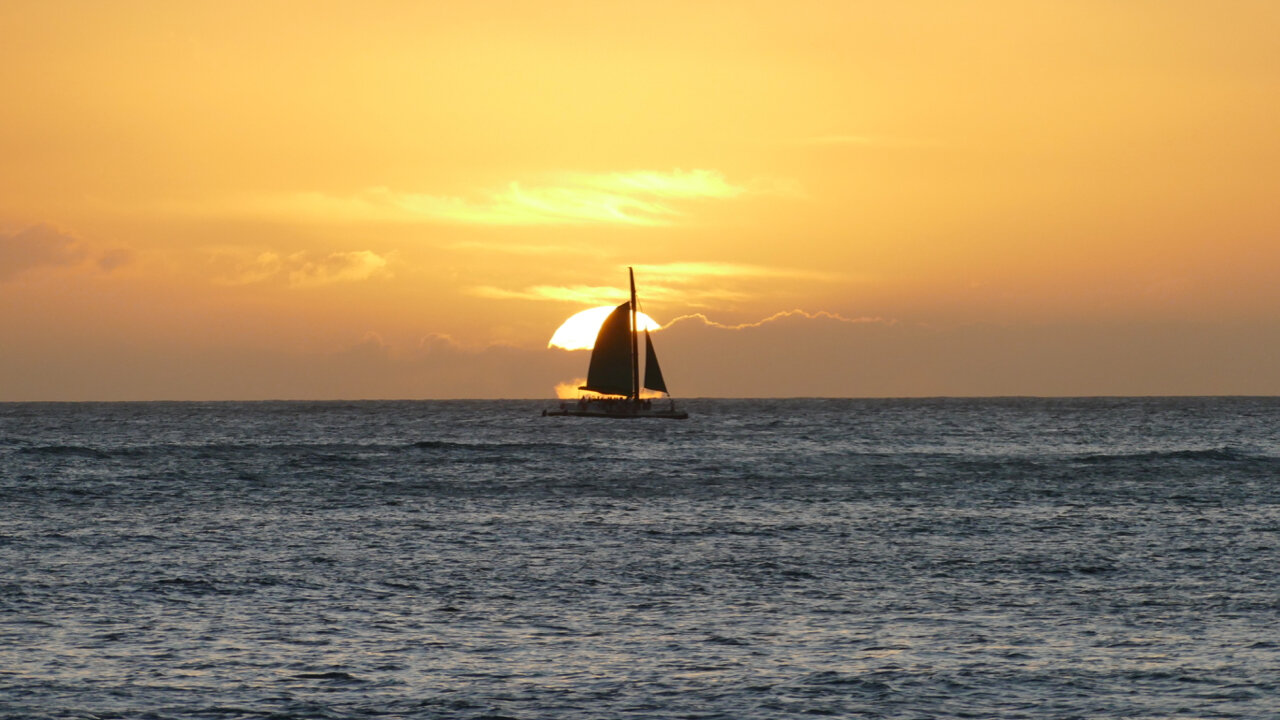 Waikiki Beach sunset - day 1