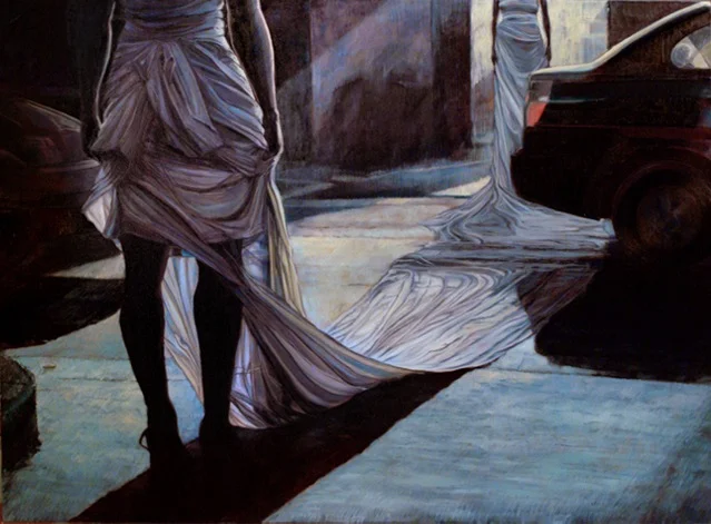 Easy Target I (After Tunga) Gabriel Garza Oil on Canvas, 36 x 48 inches