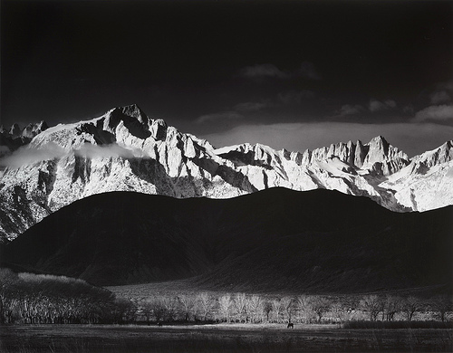  Ansel Adams'&nbsp; Winter Sunrise, The Sierra Nevada from Lone Pine, California  (1944) 