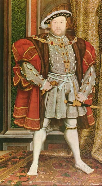 Henry VIII. Portrait by Hans Holbein the Younger.