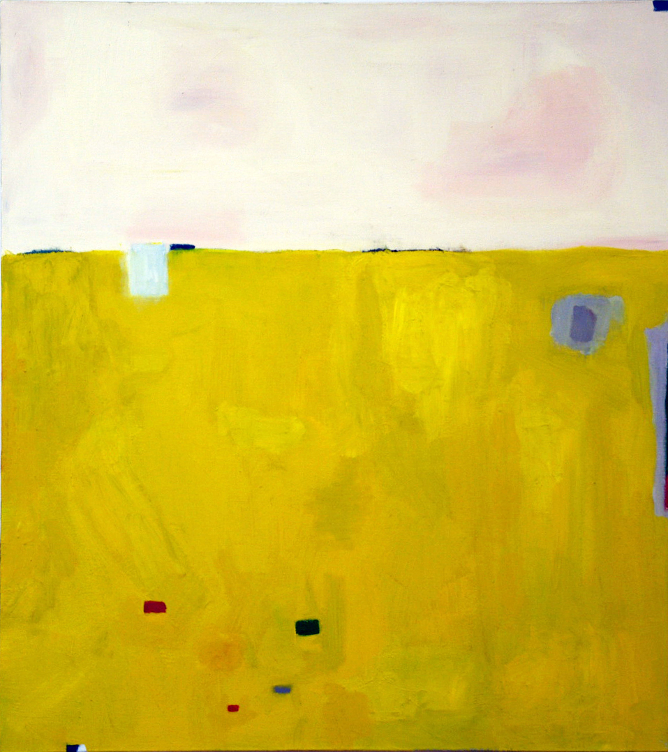 Company Slot, oil and beeswax on canvas, 24"x27"
