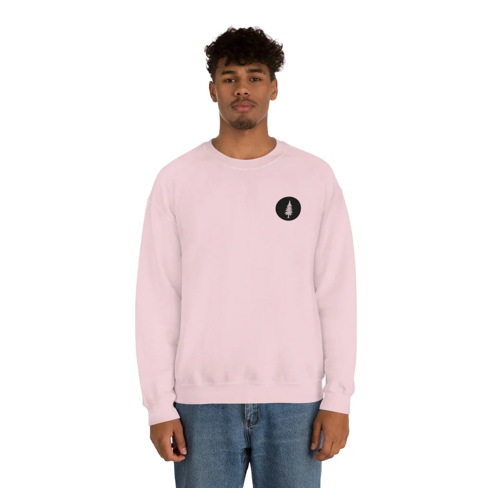 22FW●CAVISH●SERIF EMB SWEATSHIRT スウェット 男女兼用 人気 HYC Black Logo Crewneck — H Y C