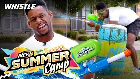 JuJu Takes On The Super Soaker CHALLENGE 😂 | ft. Dude Perfect, Spice Adams, Josh Horton, & MORE!
