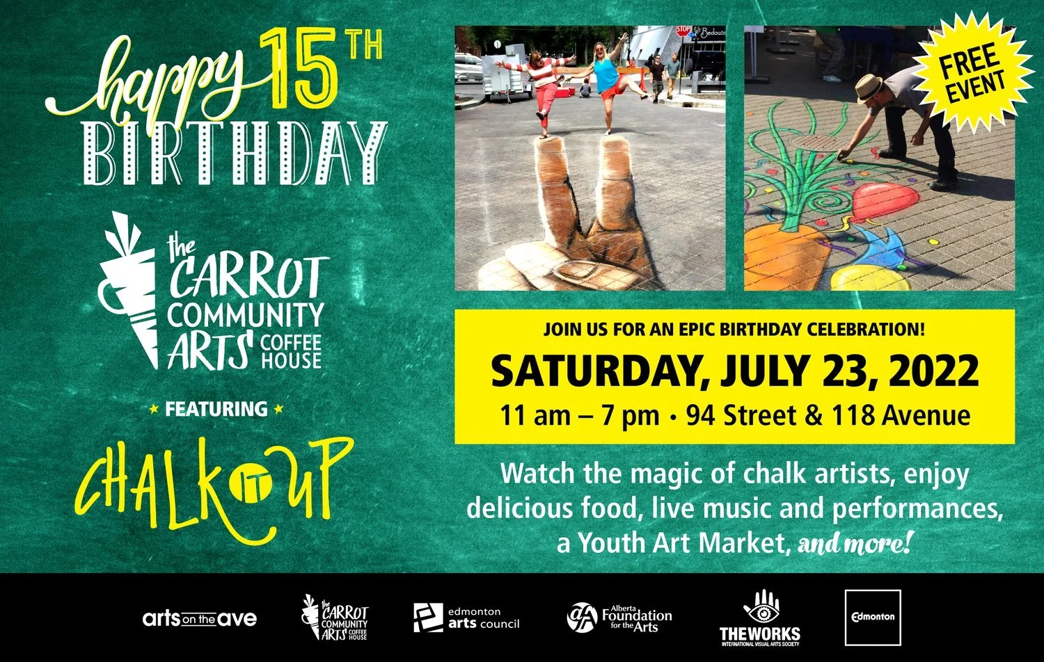 Chalk it Up! The Carrot Celebrates 15 Years