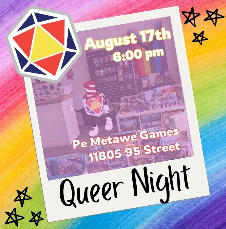 Queer Game Night hosted by Pe Metawe Games