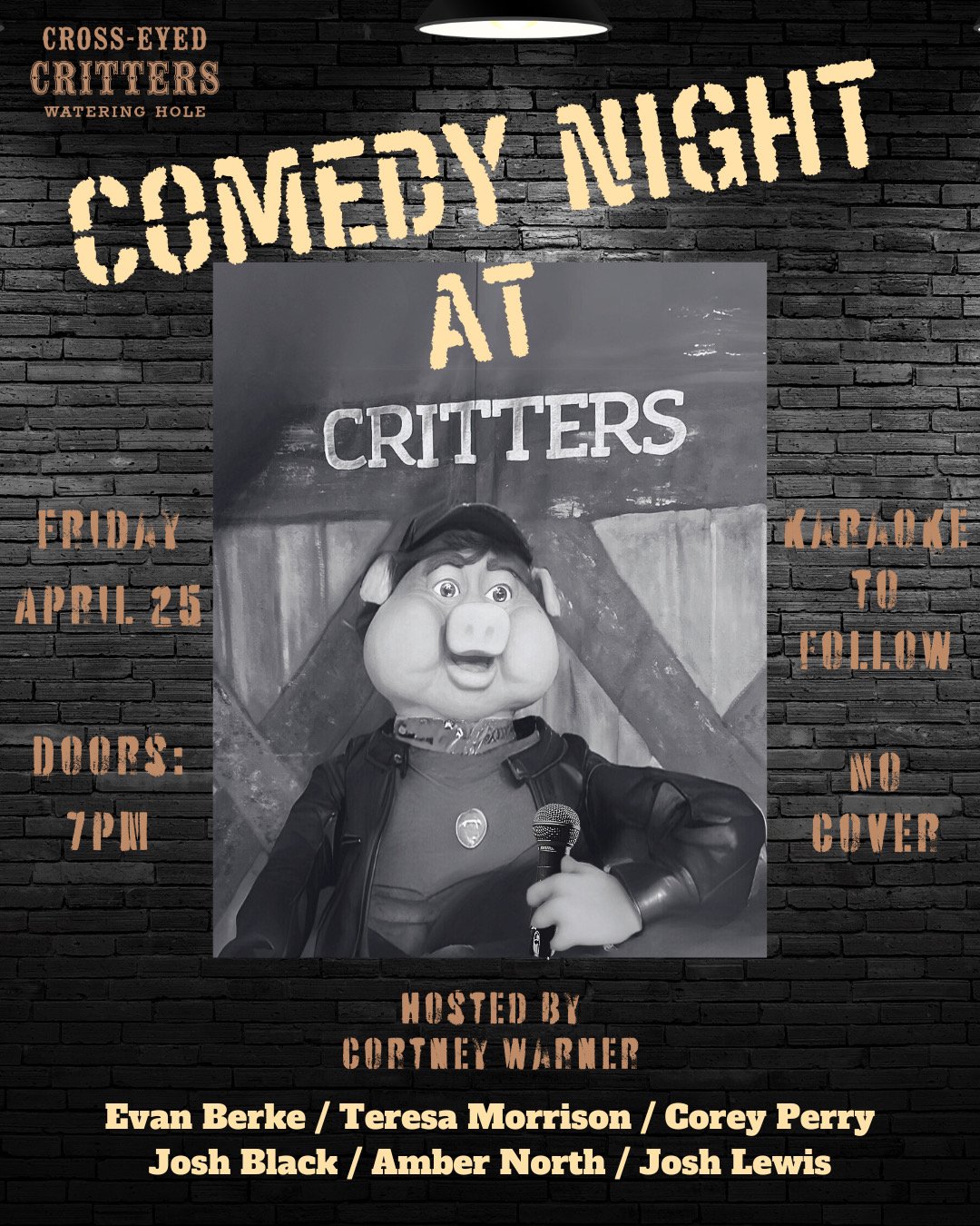 Comedy Night at Crossed-Eyed Critters