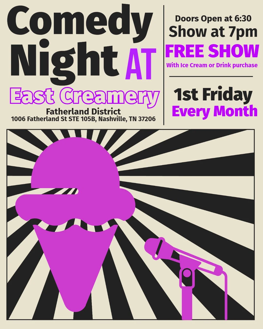 Comedy Night at East Creamery