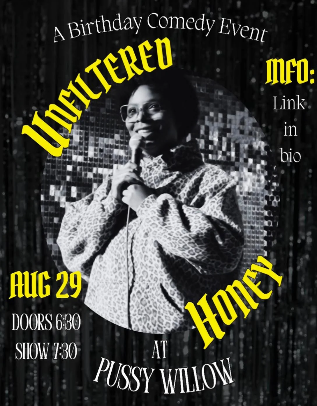 Unfiltered Honey: A Birthday Comedy Event