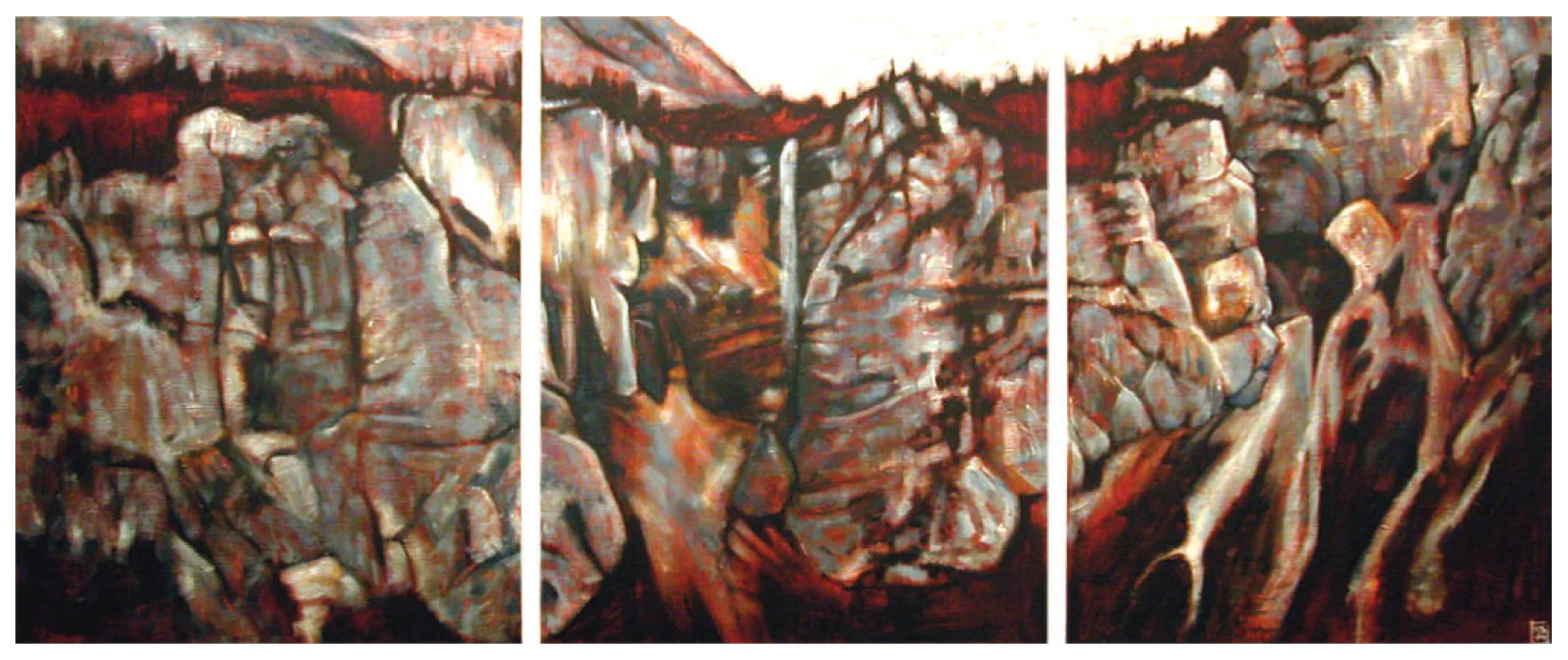 Seebenwasserfall Triptych