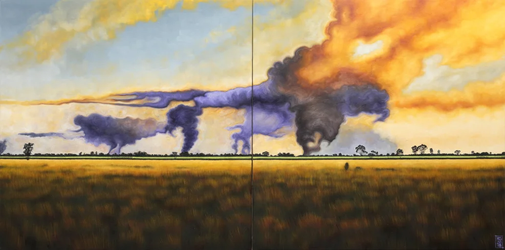 The Burn Off (Diptych)