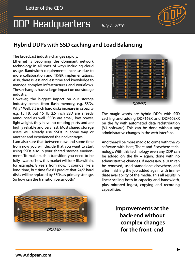 SSD caching & load balancing