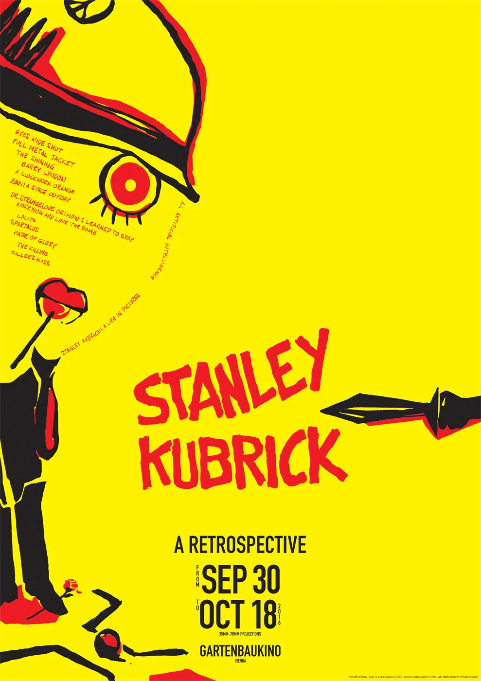 Stanley Kubrick Retrospective Poster