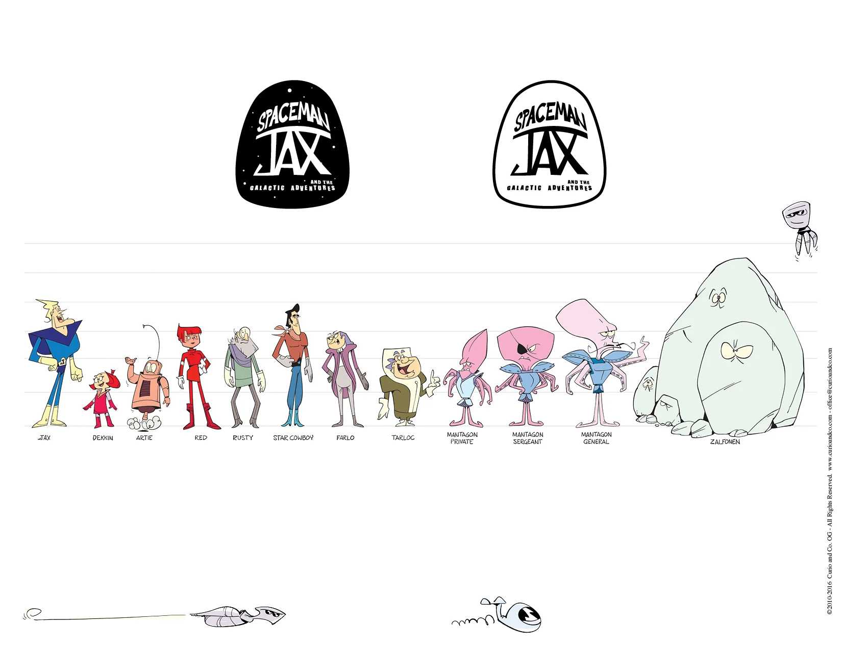 Spaceman Jax - Character Line-Up