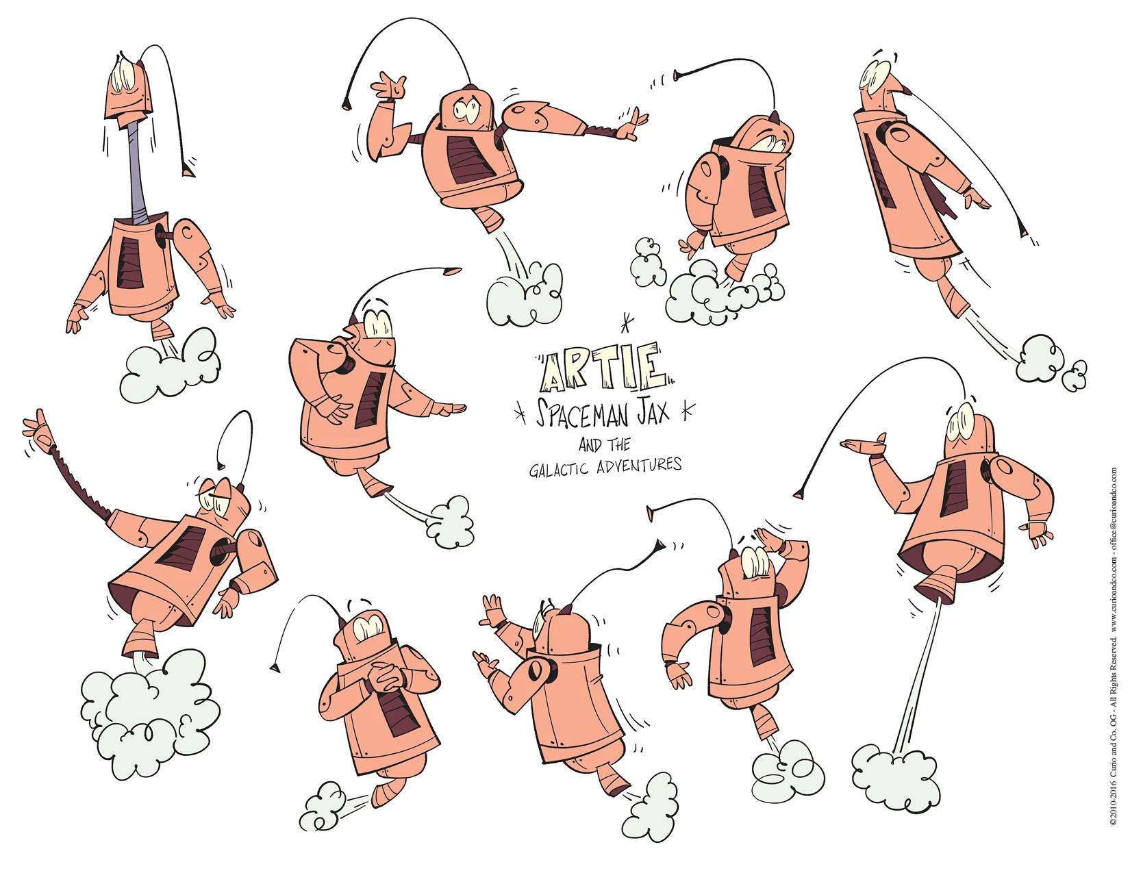 Spaceman Jax - ARTIE model sheet