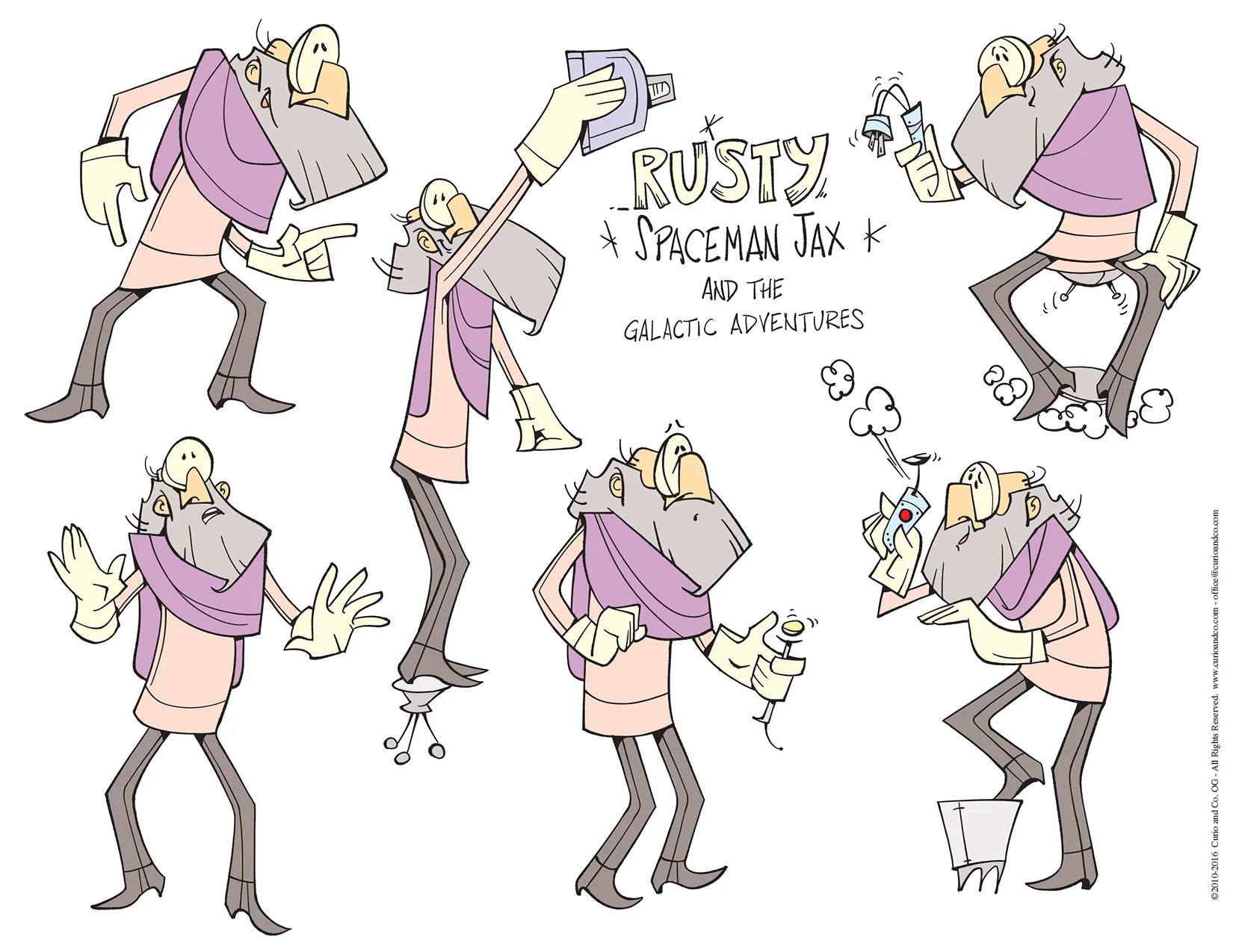 Spaceman Jax - Rusty model sheet