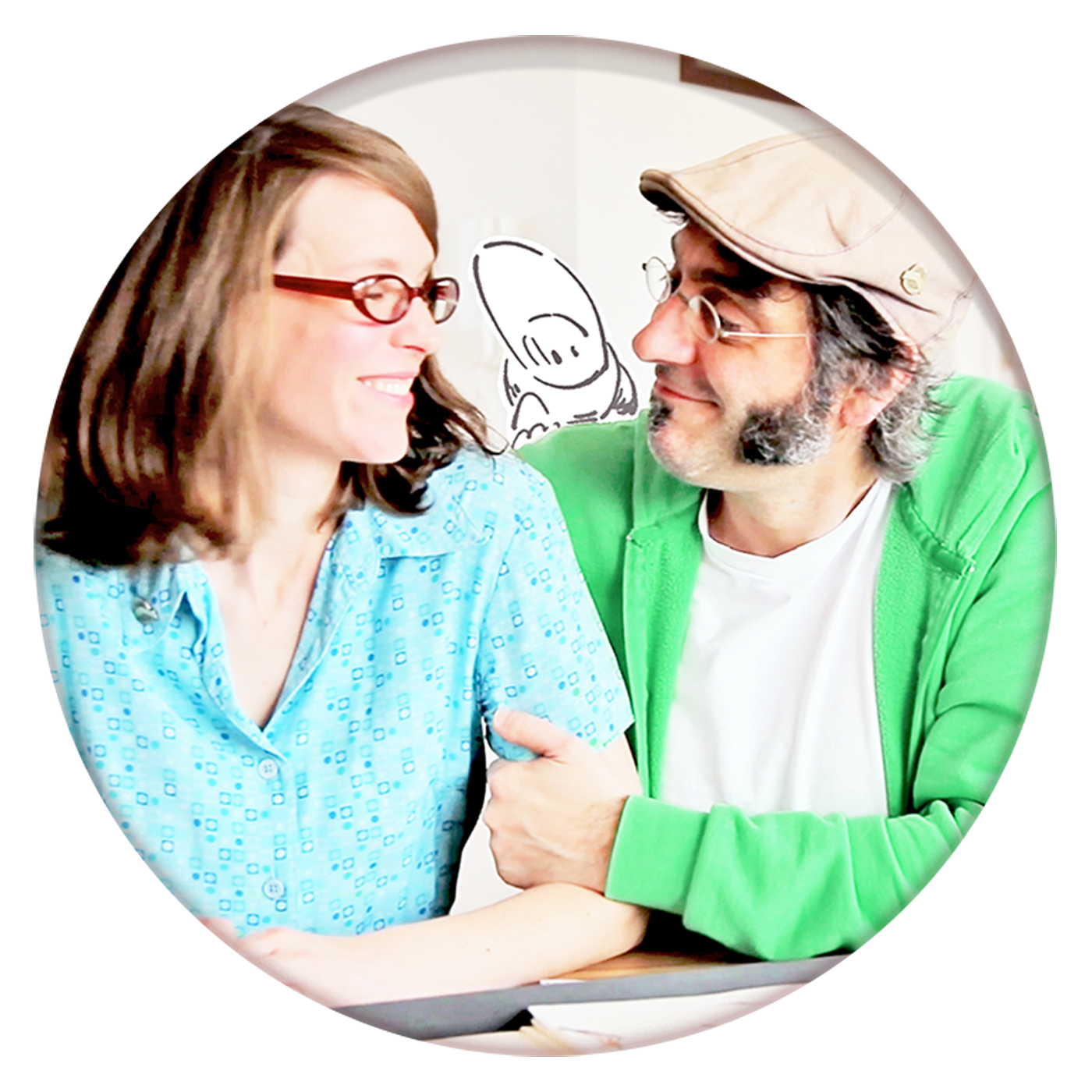 Kirstie Shepherd and Cesare Asaro at the Curio and Co. Studio