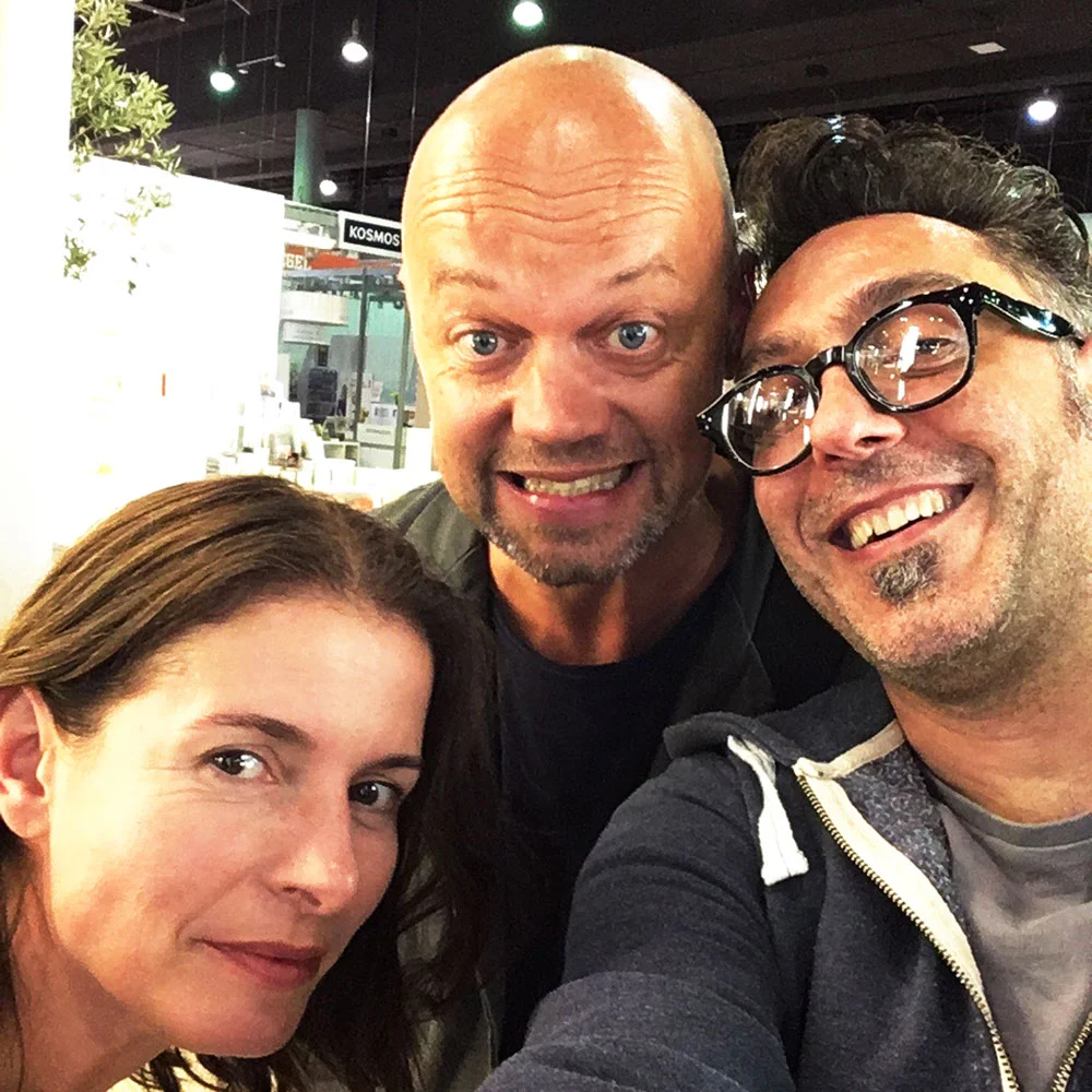 from left Marlies Kirchler, Wolfgang Hartl, Cesare Asaro at the Frankfurt Book Fair 2017