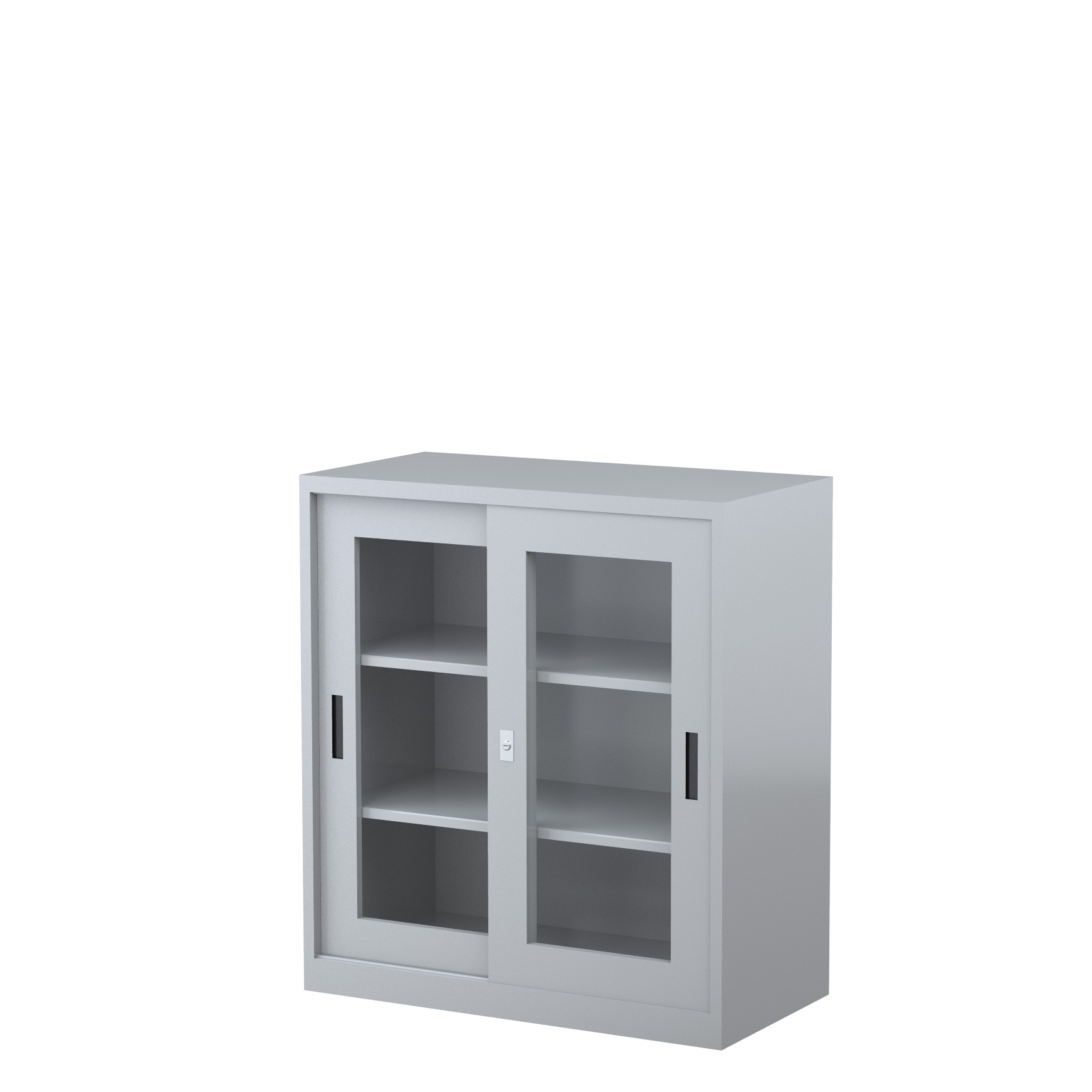 Color Rolling Storage Cabinet With Frosted Glass Top Graphite 