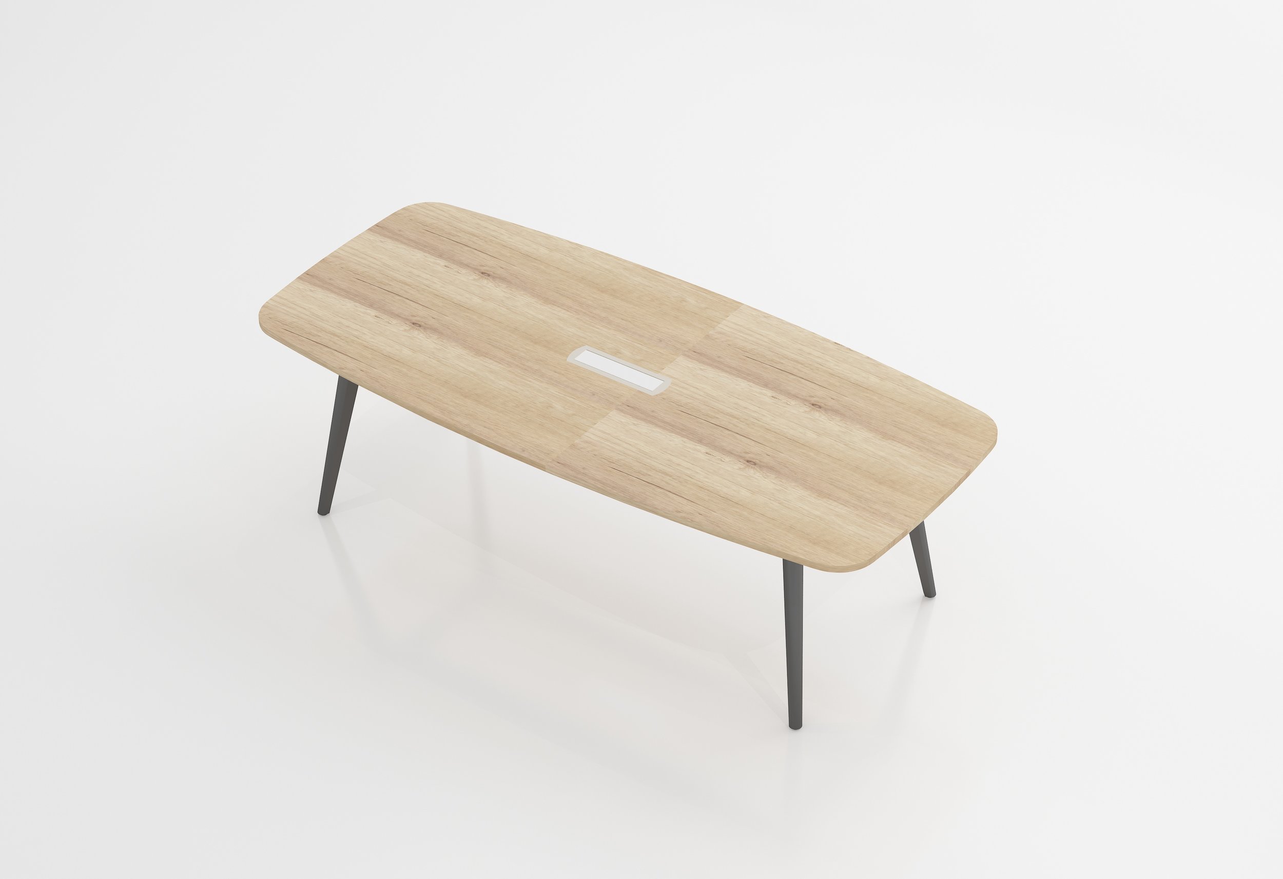 Conference Table with a natural birch tabletop