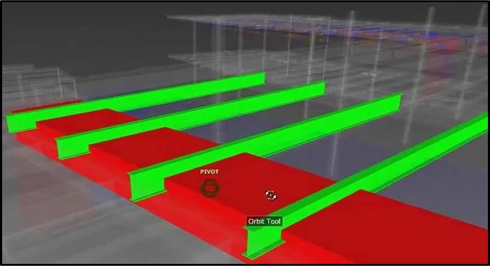 simple example of a clash detected