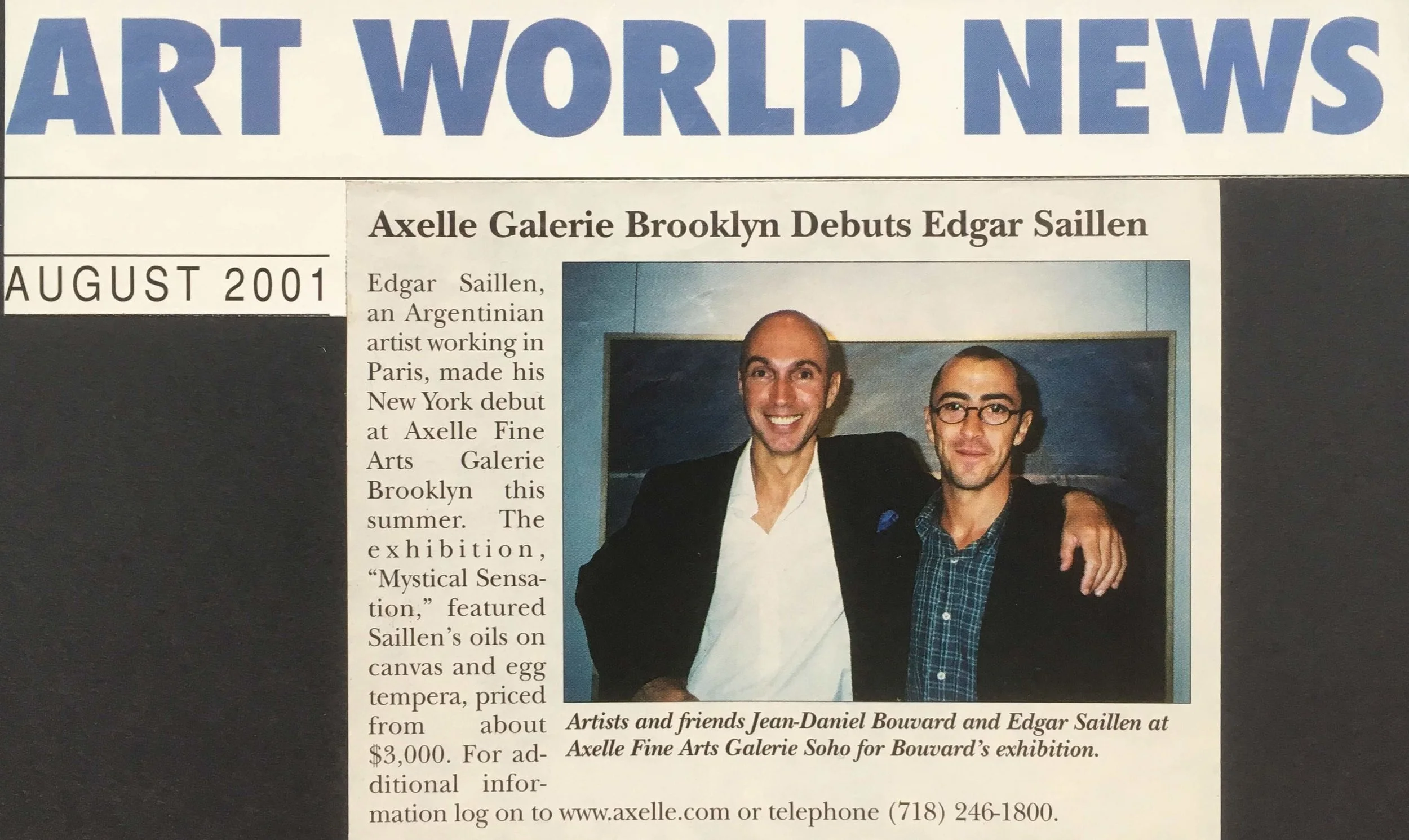 ART WORLD NEWS 2001