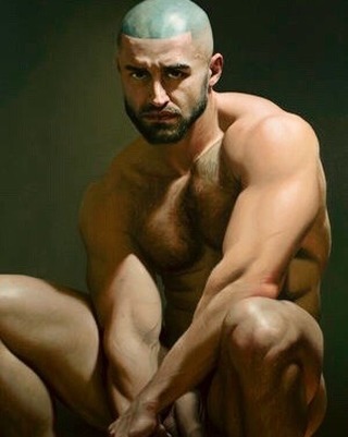 My Portrait of the great @francoisssagat Oil Painting #malemodel #francoissagat @galerie.mooiman.male.art #maleart #oilpainting #figurativeart #portraitmaster