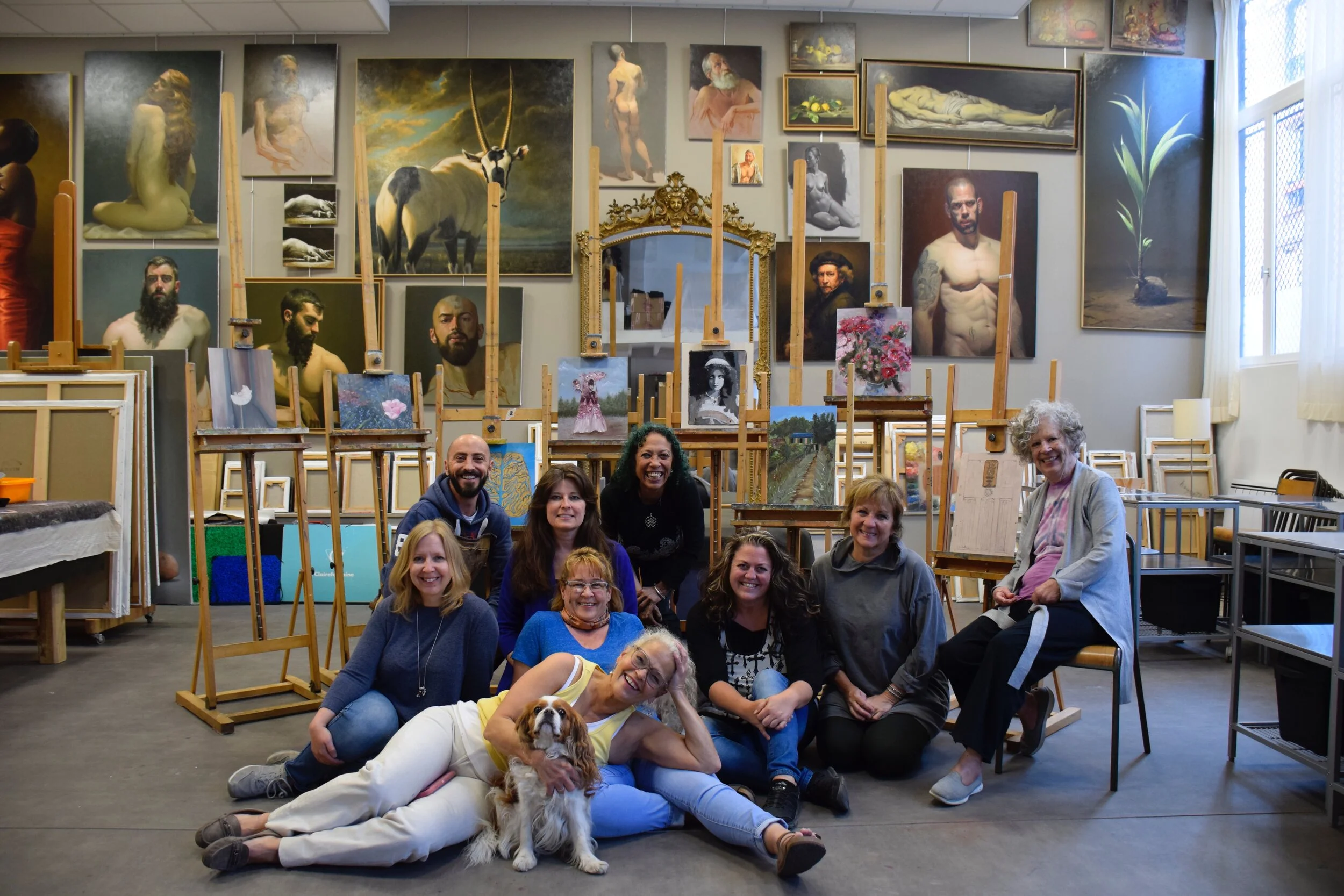 Paris Art Workshop with Americans Students