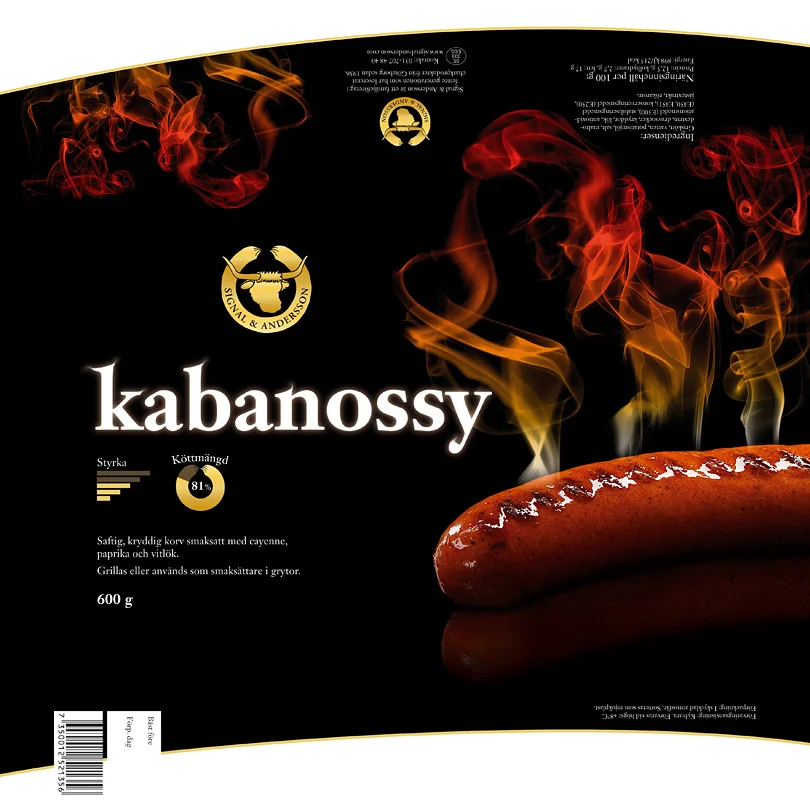 Packaging for sausages