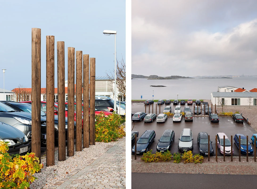 Gullmarsstrand parking lot.