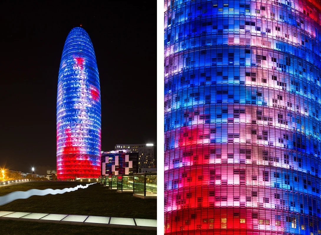 Agbar Tower i Barcelona arkitektur bild 2.jpg