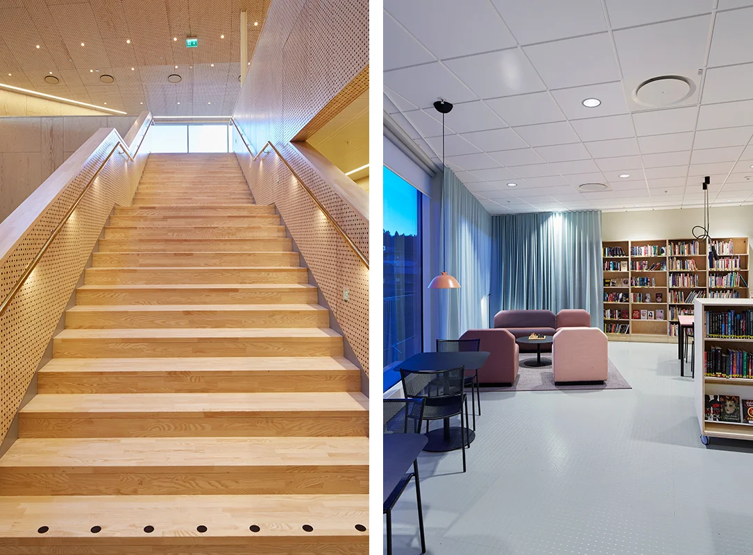 Landvetter Kulturhus utanför Göteborg arkitektur bild 7 interiör.jpg