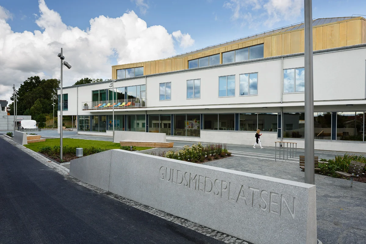 Landvetter Kulturhus utanför Göteborg arkitektur bild 12 exteriör.jpg