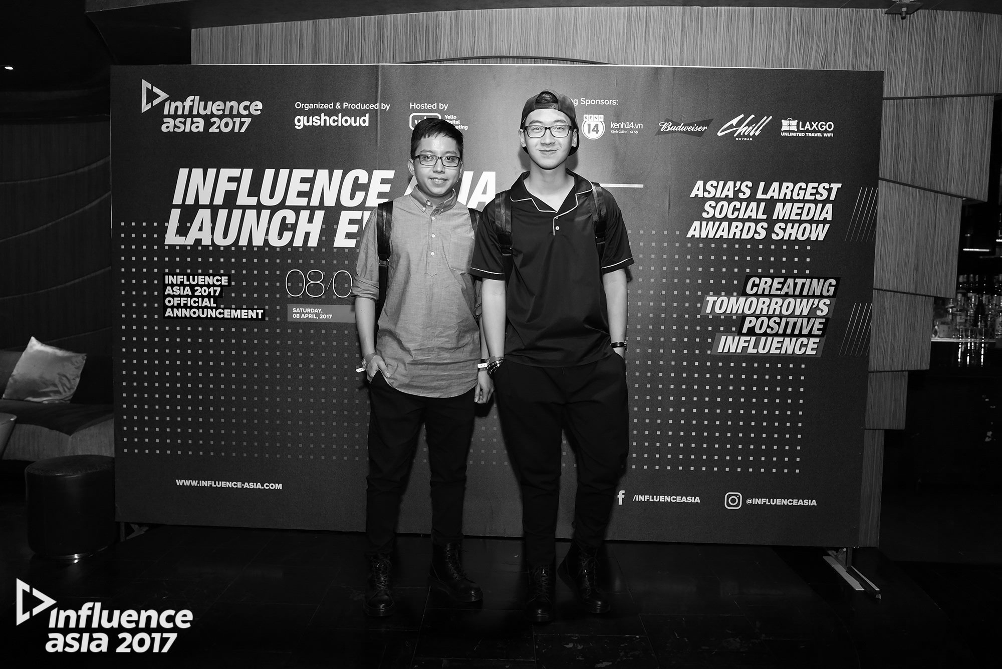 The Pandas' Flavor và Ninh Eating tại sự kiện họp báo giới thiệu Gushcloud Việt Nam và công bố Top 4 đề cử Influence Asia 2017