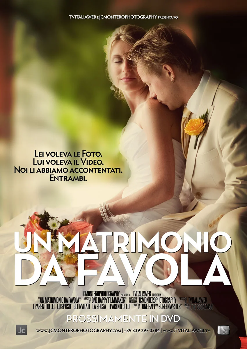 Poster for a Wedding video Website