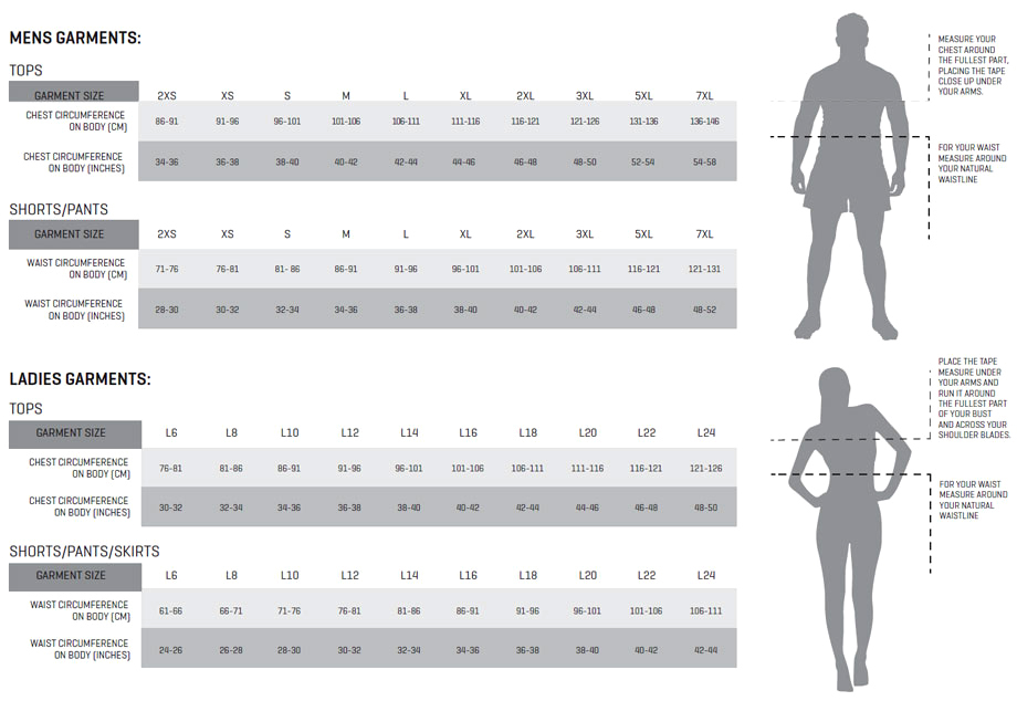 Blk Size Chart