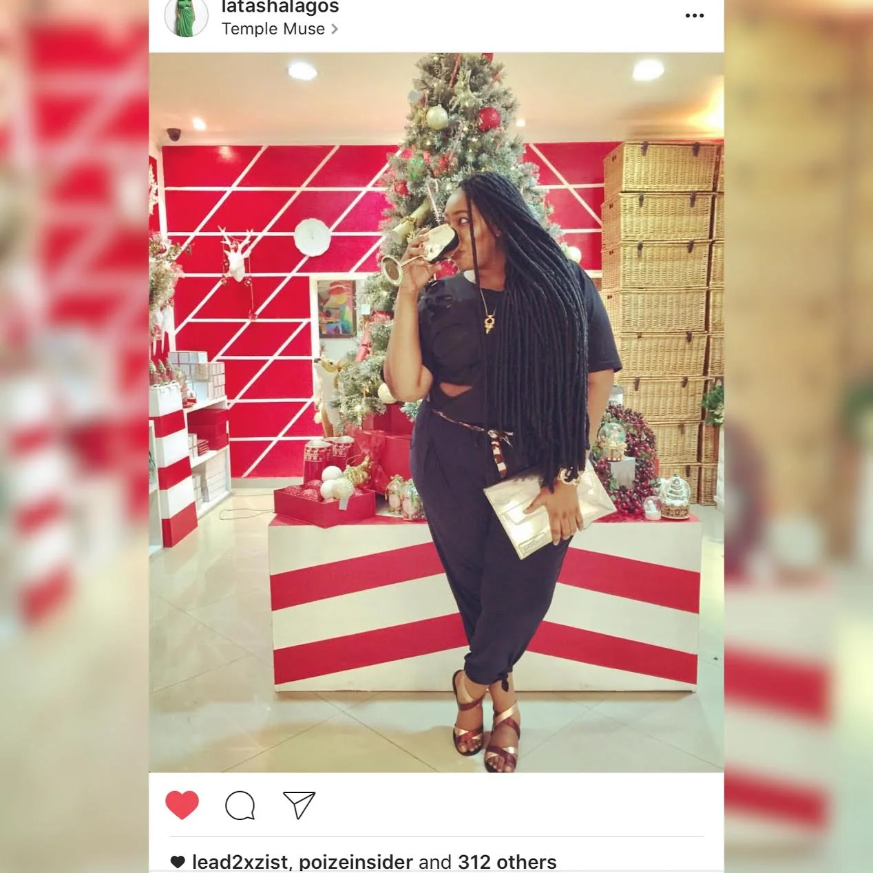 @Latashalagos post on IG rocking @vonraydesigns Distressed Top