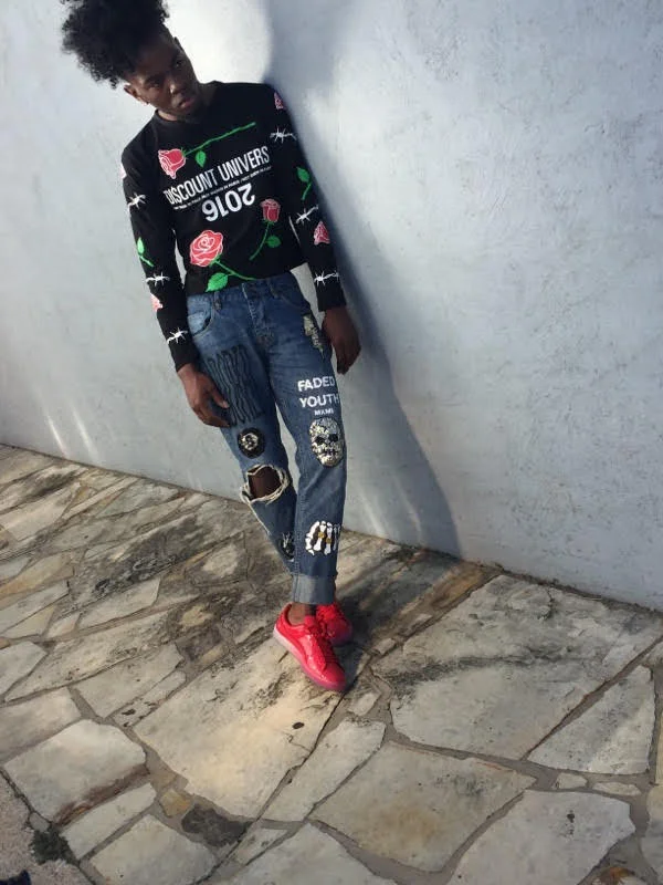 Styled by CedZ / Model by Harold Sullivan, Top: DISCOUNT UNIVERSE, Bottoms: ASOS, Shoes: Adidas