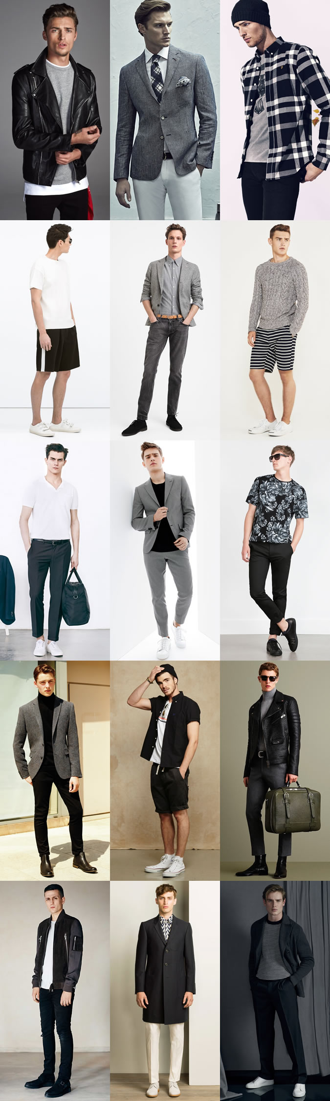 Grey to Black colors look GREAT on ANY Complexion.
