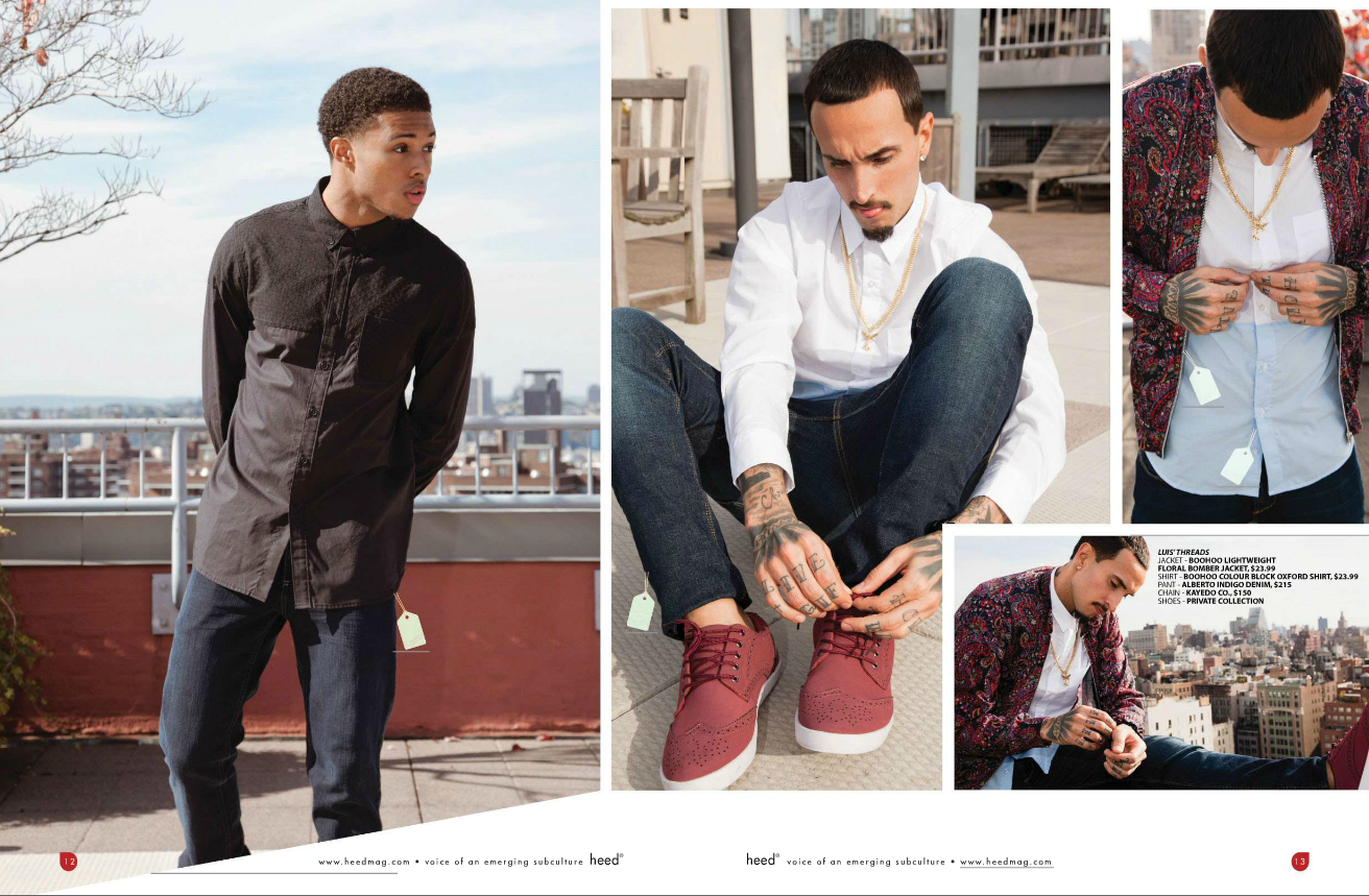 Diggy Simmons and Luis wearig Boohoo and Alberto Jeans