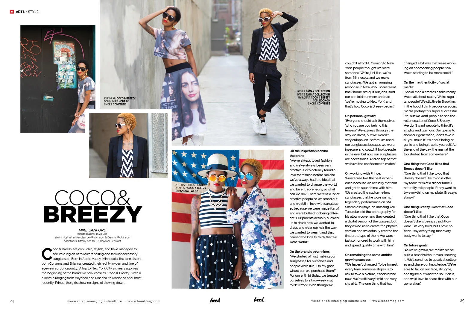 Coco & Breezy wearing VonRay, Boohoo, Tamar Braxton