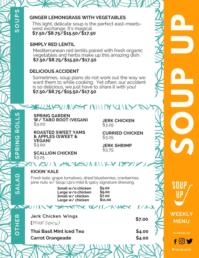 Spoon Up Menu Menu