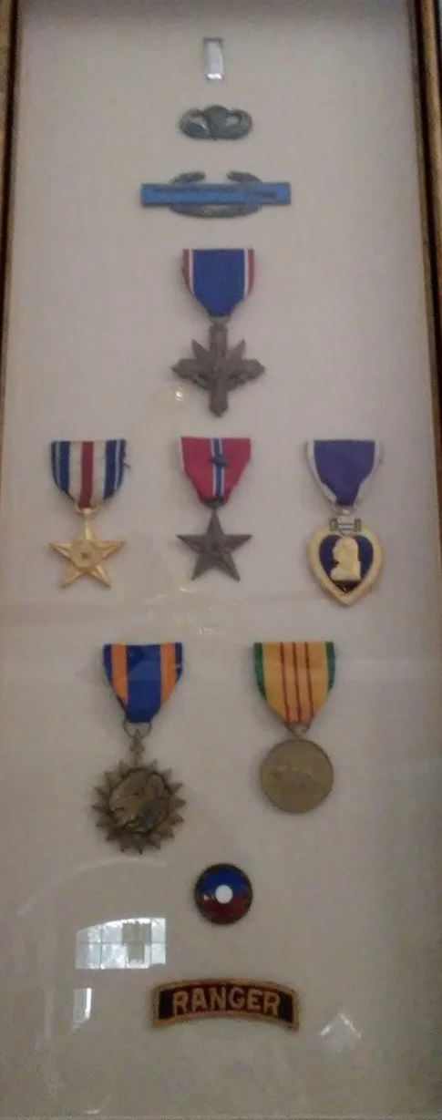 These are the medals Pops was awarded during his time in the US Army.