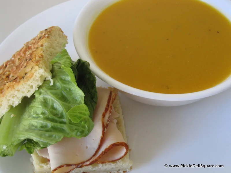 CSA Box Makes: Butternut squash soup and sandwiches