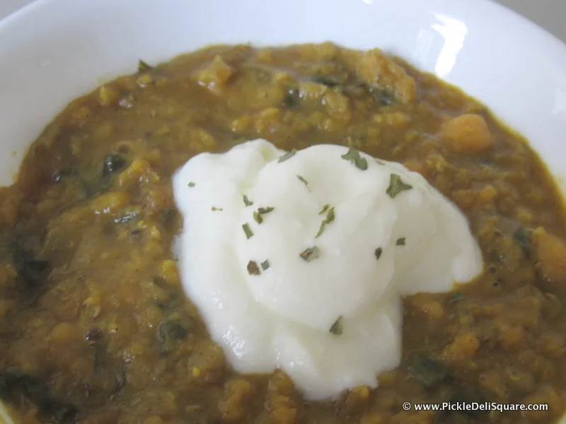 CSA Box Makes: Curried lentil stew with chard